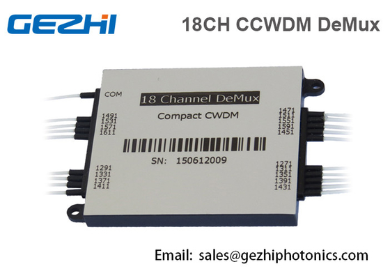 18CH कॉम्पैक्ट CWDM Mux डिमक्स मॉड्यूल ऑप्टिकल पैसिव मल्टीप्लेक्सर