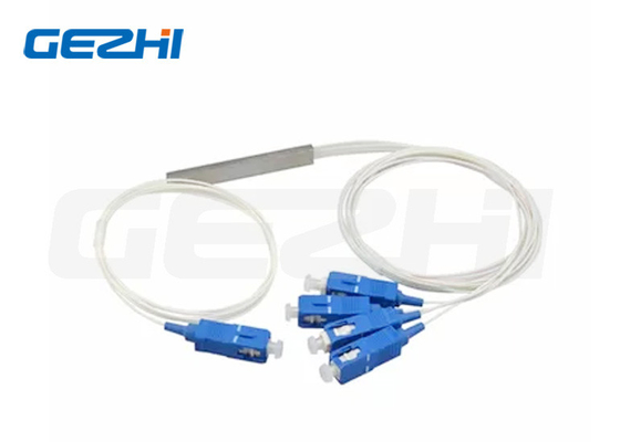 खरीदें 1x4 SC UPC 9/125 Um G657A1 0.9 मिमी सफेद केबल मिनी पीएलसी स्प्लिटर online manufacture