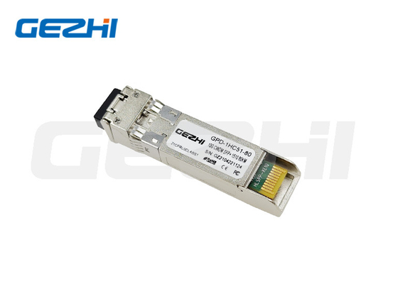 खरीदें 10Gbps CWDM ऑप्टिकल ट्रांससीवर मॉड्यूल SFP+ ZR 80km 1490nm SFP EML LD online manufacture