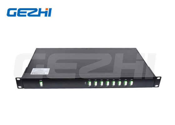 खरीदें 8 चैनल DWDM Mux Demux 1U 19'' रैक LC/APC कनेक्टर डेंस वेवलेंथ डिवीजन मल्टीप्लेक्सर online manufacture