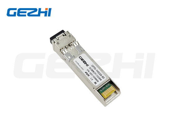 खरीदें 10G SFP+ ऑप्टिकल ट्रांसीवर 80 किमी ट्रांसमिशन दूरी, डिजिटल डायग्नोस्टिक मॉनिटरिंग और ईथरनेट नेटवर्क के लिए 10Gbps डेटा रेट के साथ ऑनलाइन निर्माण