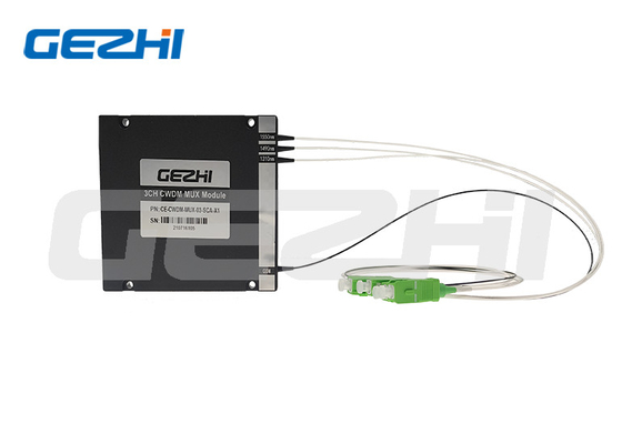 खरीदें ऑप्टिकल CWDM Mux Demux मॉड्यूल 3CH MUX DEMUX 5G बैकबोन नेटवर्क 1270-1610nm online manufacture