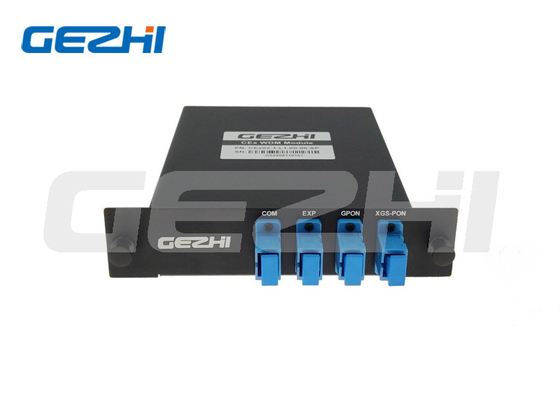 WDM1R GPON 1310/1490 XGS-PON 1270/1577nm फ़िल्टर WDM बहुसंकेतक कैसेट