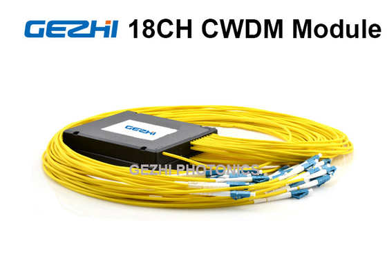 मॉनिटर पोर्ट के साथ 18 चैनल पैसिव CWDM Mux डिमक्स पिगटेल्ड मॉड्यूल