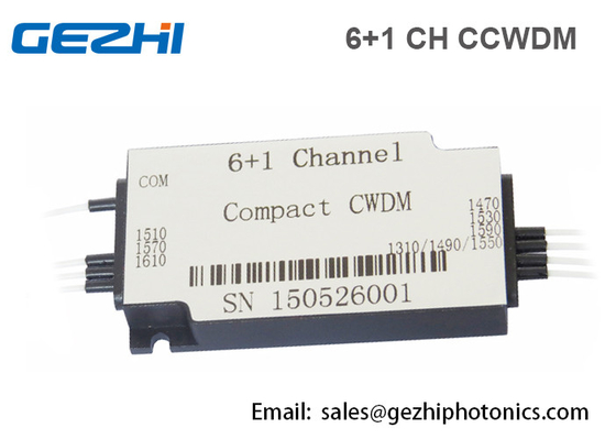 कॉम्पैक्ट CWDM 6 + 1CH CWDM Mux डिमक्स फाइबर ऑप्टिकल मल्टीप्लेक्सर मॉड्यूल