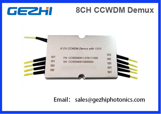 8CH CWDM Mux डिमक्स कॉम्पैक्ट मोटे तरंग दैर्ध्य डिवीजन मल्टीप्लेक्सर