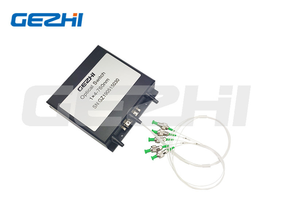 OEM 1x4 फाइबर नेटवर्क स्विच 1260-1650nm तरंग दैर्ध्य