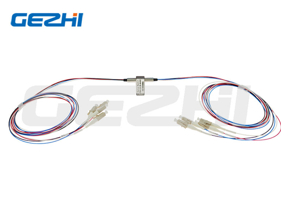 D2x2B ऑप्टिकल 5V फाइबर बाईपास स्विच लैचिंग / नॉन लैचिंग डुअल 2x2 मैकेनिकल