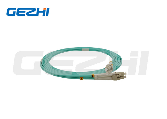 निर्माता FTTH ऑप्टिकल फाइबर LC OM3 मल्टीमोड डुप्लेक्स केबल जम्पर फाइबर ऑप्टिक पैच कॉर्ड