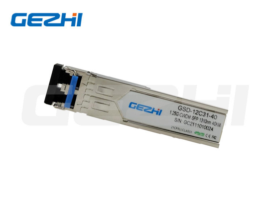 1.25G 1310nm 40Km CWDM SFP ऑप्टिकल ट्रांससीवर मॉड्यूल सिंगल मोड
