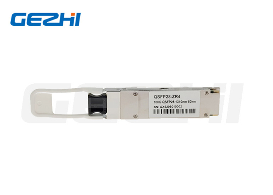 उच्च संगत 100G QSFP28 ZR 1310nm 80Km ऑप्टिकल ट्रांससीवर मॉड्यूल
