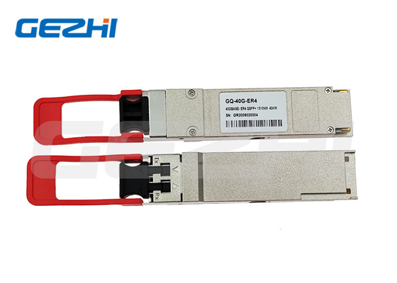 40G QSFP ऑप्टिकल ट्रांससीवर 0-70°C के वाणिज्यिक परिचालन तापमान रेंज के साथ