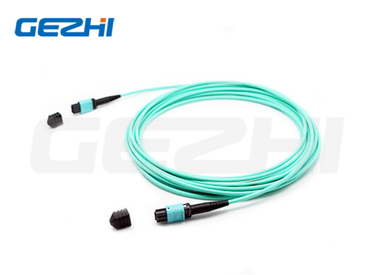 12F MPO (महिला) - MPO (महिला) 3.0mm LSZH फाइबर पैच केबल / ट्रंक केबल