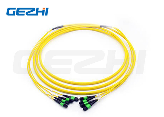 48F MPO (महिला) - MPO (महिला) 3.0mm LSZH फाइबर ऑप्टिक पैच केबल / ट्रंक केबल