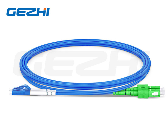 Lc Upc To Sc Apc Duplex Os2 सिंगल मोड फाइबर पैच केबल इनडोर बख्तरबंद Lszh 3.0mm