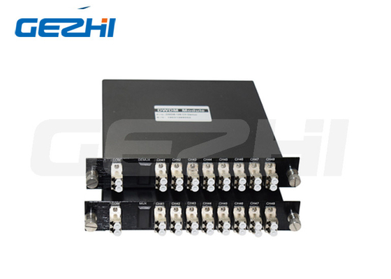 मेटल कनेक्टर्स के साथ 8CH DWDM Mux डिमक्स मॉड्यूल CH41-CH48 डुअल फाइबर LGX