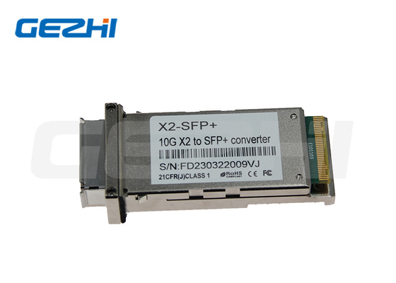 X2-SFP 10G X2 से SFP+ कनवर्टर X2 ऑप्टिकल मॉड्यूल 300m-80km दूरी 2 वाट