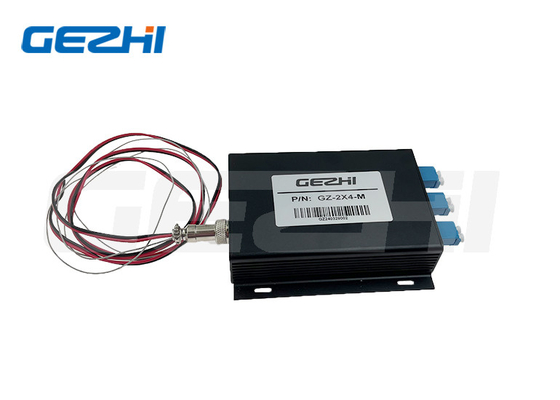 GZ-FSW-2x4 फाइबर ऑप्टिकल स्विच 1260~1650nm TTL नियंत्रण ऑप्टिकल स्विच
