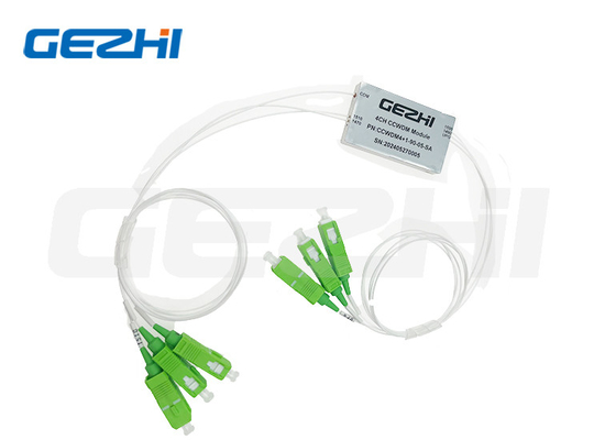 ऑप्टिकल WDM CCWDM 4+1CH SMF-28e 0.9 ढीली ट्यूब SC/APC CCWDM मॉड्यूल मिनी cwdm के साथ