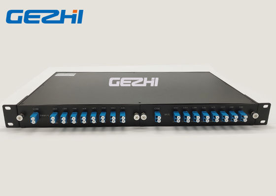 16 तरंग दैर्ध्य कम सम्मिलन हानि रैकमाउंट CWDM निष्क्रिय मॉड्यूल और मल्टीप्लेक्सर मॉड्यूल