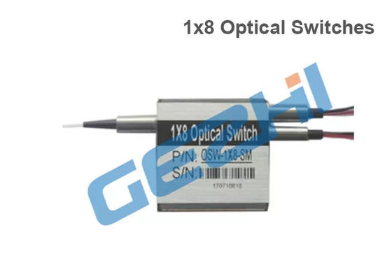 FC APC Pigtailed Latched 1x8T 1550nm फाइबर ऑप्टिकल स्विच
