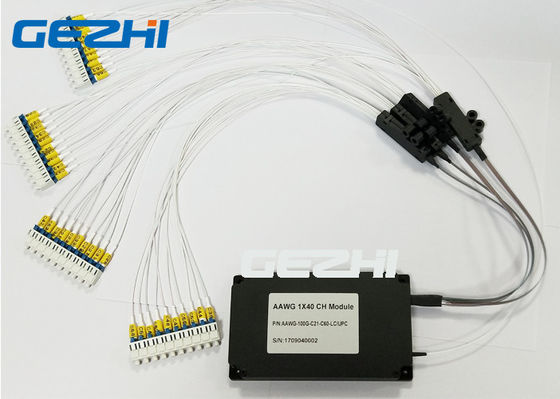 100GHz C60 1x40 CH AAWG मॉड्यूल DWDM Mux डिमक्स