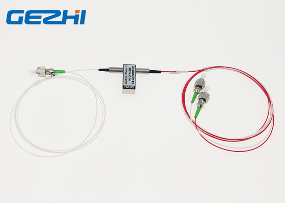3V FC APC 1260nm ब्रॉड वेवलेंथ 1x2 फाइबर ऑप्टिकल स्विच