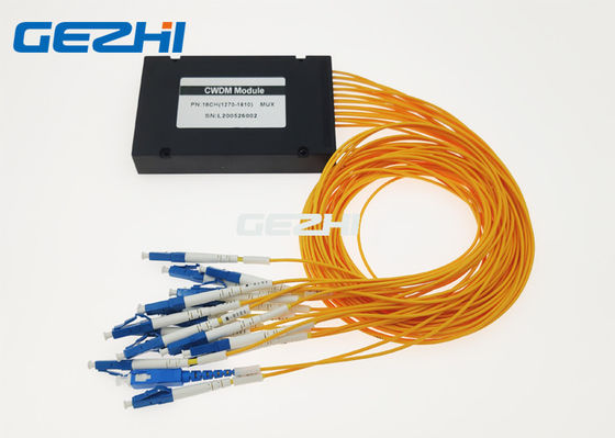 ABS बॉक्स 1610nm 1x18 CWDM मोटे तरंगदैर्ध्य डिवीजन मल्टीप्लेक्सिंग