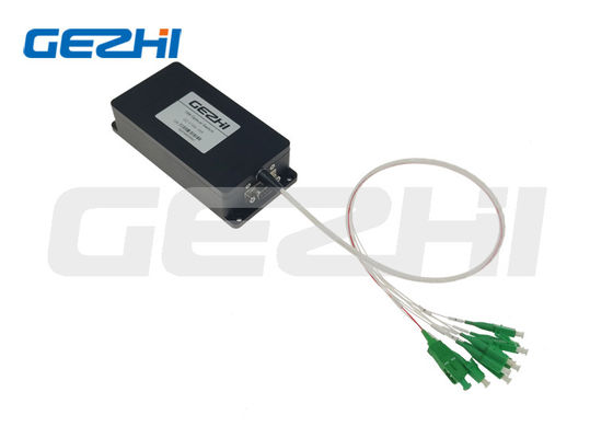 1260 ~ 1650nm 1x8 ऑप्टिकल स्विच 500mW FSW-1x8-SM RS232 इंटरफ़ेस के साथ